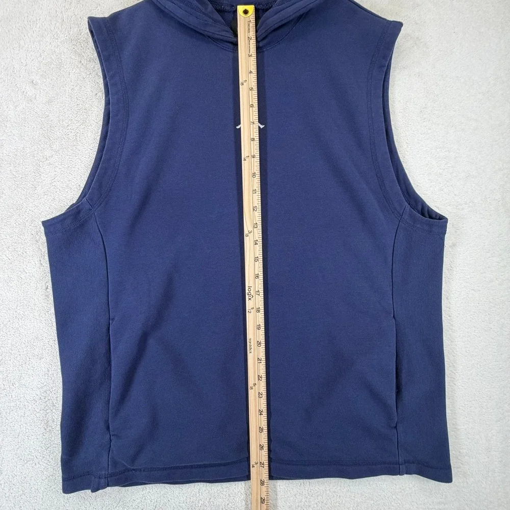 Jordan Mens Sleeveless Hoodie Navy Blue Jumpman Dri-FIT Vest Sz Large DZ0571-410